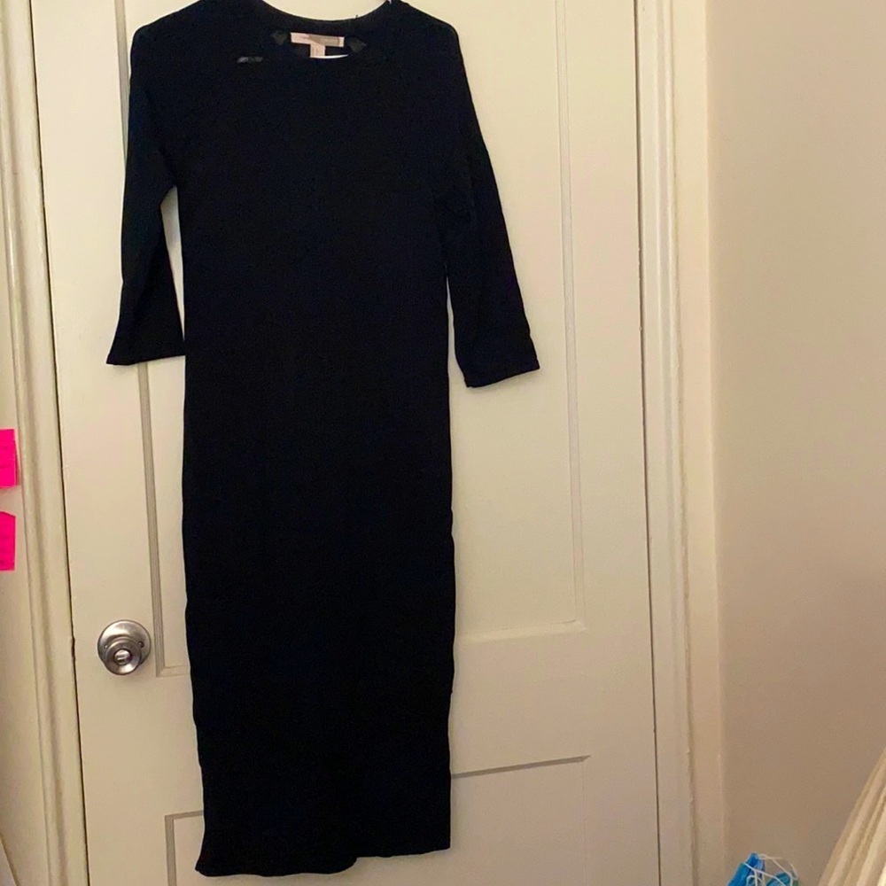 Forever 21 contemporary black sexy dress size: L